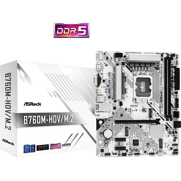 Asrock B760M-HDV/M.2 Intel B760 LGA1700 mATX alaplap