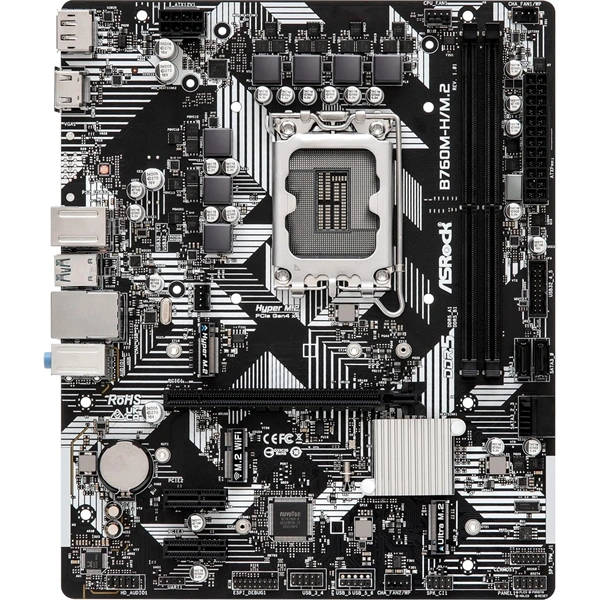 Asrock B760M-H/M.2 Intel B760 LGA1700 mATX alaplap