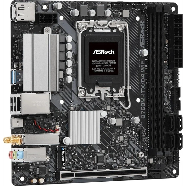 Asrock B760M-ITX/D4 WIFI desktop alaplap Mini-ITX