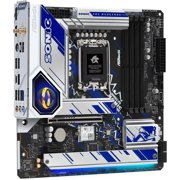 Asrock B760M Phantom Gaming Sonic WiFi desktop alaplap microATX