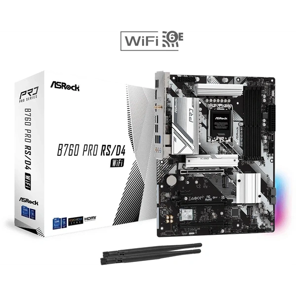 Asrock B760 Pro RS/D4 WIFI Intel B760 LGA1700 ATX alaplap
