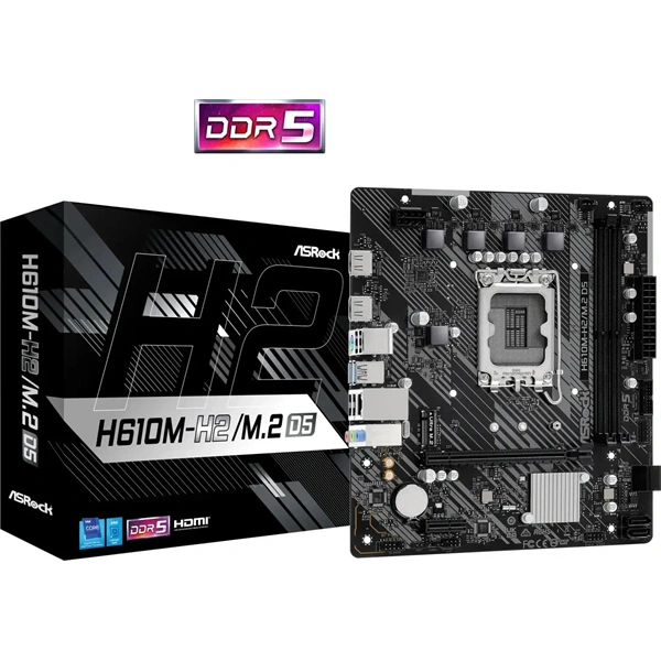 Asrock H610M-H2/M.2 D5 Intel H610 LGA1700 mATX alaplap
