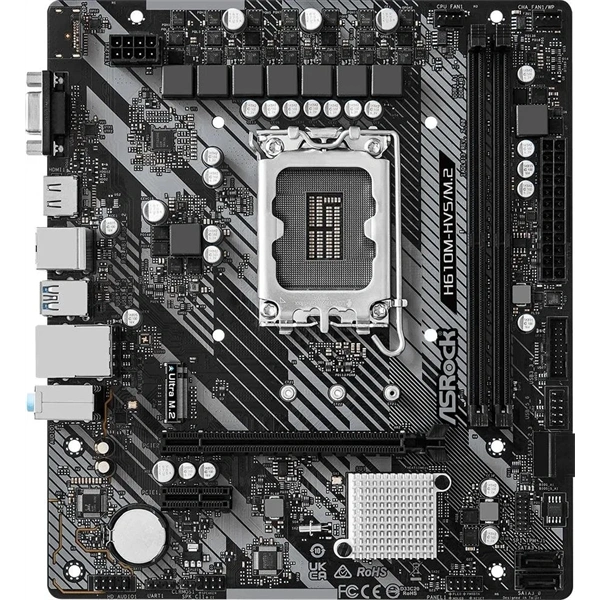 Asrock H610M-HVS/M.2 R2.0 desktop alaplap microATX