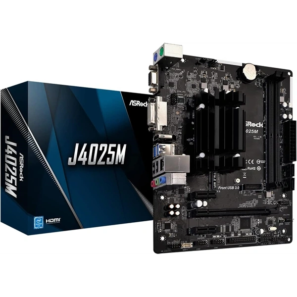 Asrock J4025M Intel BGA1090 mATX alaplap
