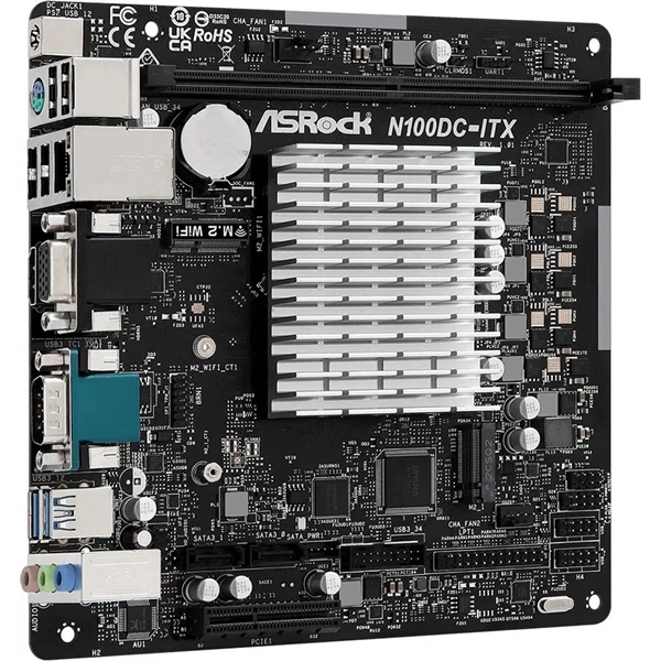 Asrock N100DC Intel 1264 Mini-ITX alaplap