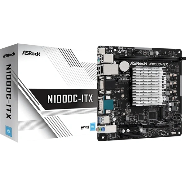 Asrock N100DC Intel 1264 Mini-ITX alaplap
