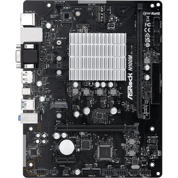 Asrock N100M Intel 1264 Mini-ITX alaplap