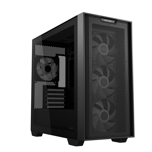 Asus A21 PLUS fekete (táp nélküli) ablakos ARGB mATX ház
