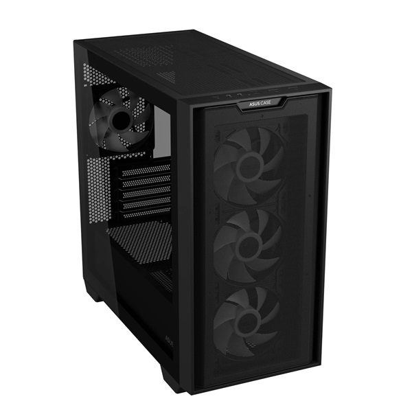 Asus A21 PLUS fekete (táp nélküli) ablakos ARGB mATX ház