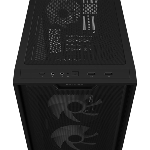 Asus A21 PLUS fekete (táp nélküli) ablakos ARGB mATX ház