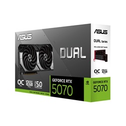Asus DUAL RTX5070-O12G OC Edition nVidia 12GB GDDR7 192bit PCIe videókártya