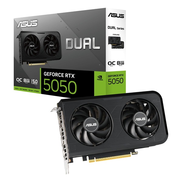 Asus DUAL RTX5050-O8G OC nVidia 8GB GDDR6 128bit PCIe videókártya