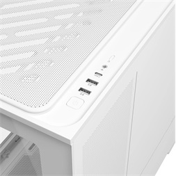 Asus PRIME AP202 fehér (táp nélküli) ablakos ARGB mATX ház