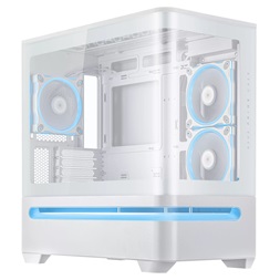 Asus PRIME AP202 fehér (táp nélküli) ablakos ARGB mATX ház