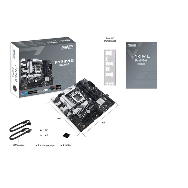 Asus PRIME B760M-A-CSM Intel B760 LGA1700 mATX alaplap