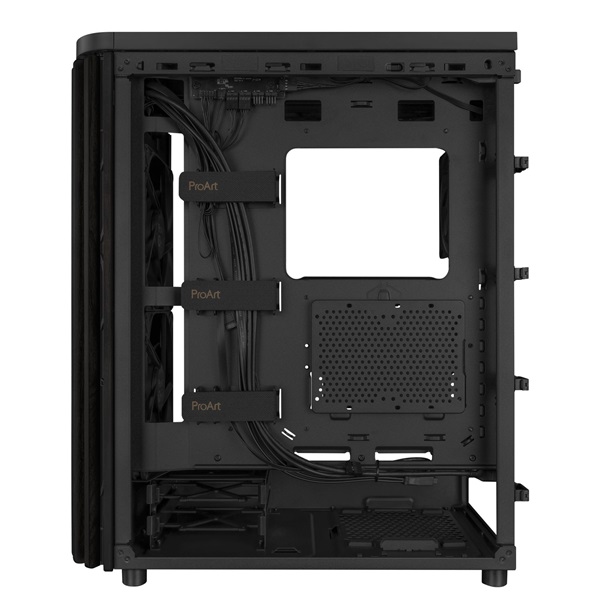 Asus ProArt PA401 WOOD MESH fekete (táp nélküli) mATX ház
