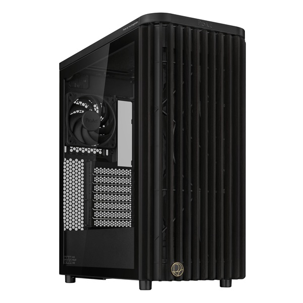 Asus ProArt PA401 WOOD TG fekete (táp nélküli) ablakos mATX ház