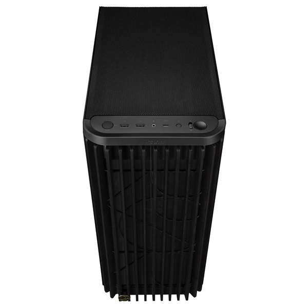 Asus ProArt PA401 WOOD TG fekete (táp nélküli) ablakos mATX ház