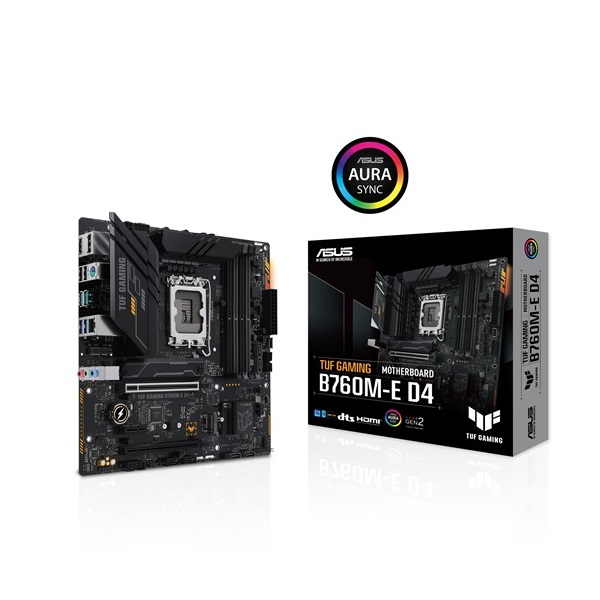 Asus TUF GAMING B760M-E D4 Intel B760 LGA1700 mATX alaplap