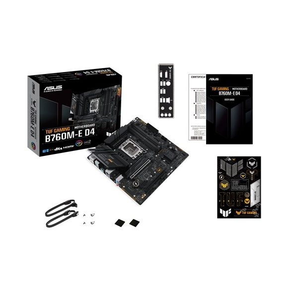 Asus TUF GAMING B760M-E D4 Intel B760 LGA1700 mATX alaplap