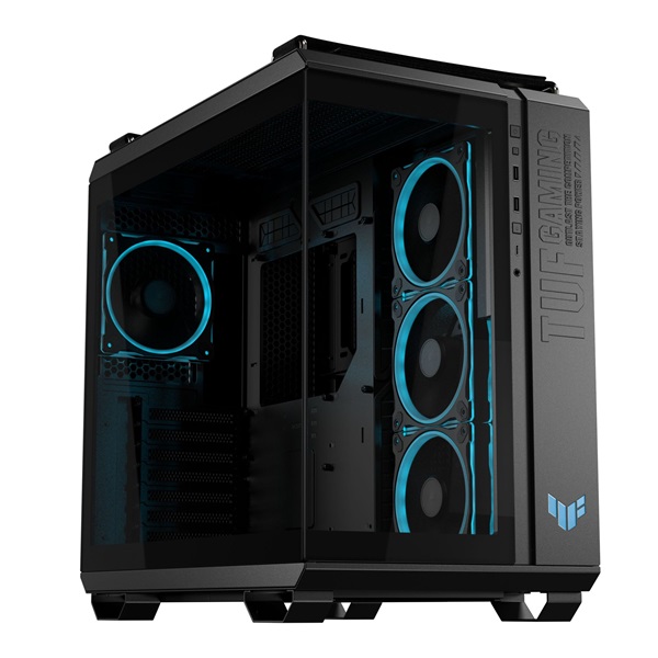 Asus TUF GAMING GT502 HORIZON fekete (táp nélküli) ablakos ATX ház