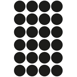 Avery 3003 18mm 96db-os fekete jelölőpont