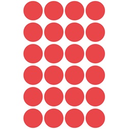 Avery 3004 18mm 96db-os piros jelölőpont