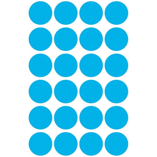 Avery 3005 18mm 96db-os kék jelölőpont