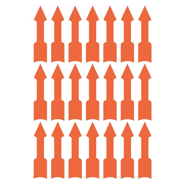 Avery 3008  39x9mm figyelemfelhívó nyíl 63db-os piros jelölőcímke