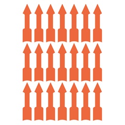 Avery 3008  39x9mm figyelemfelhívó nyíl 63db-os piros jelölőcímke