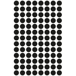 Avery 3009 8mm 416db-os fekete jelölőpont