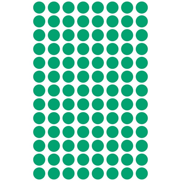 Avery 3012 8mm 416db-os zöld jelölőpont