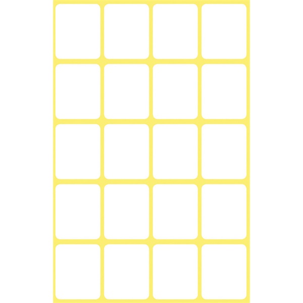 Avery 3043 22x18mm univerzális 120db-os fehér etikett