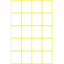 Avery 3043 22x18mm univerzális 120db-os fehér etikett