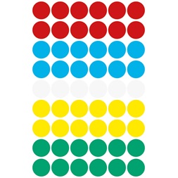 Avery 3088 12mm öntapadó vegyes színű jelölőpont