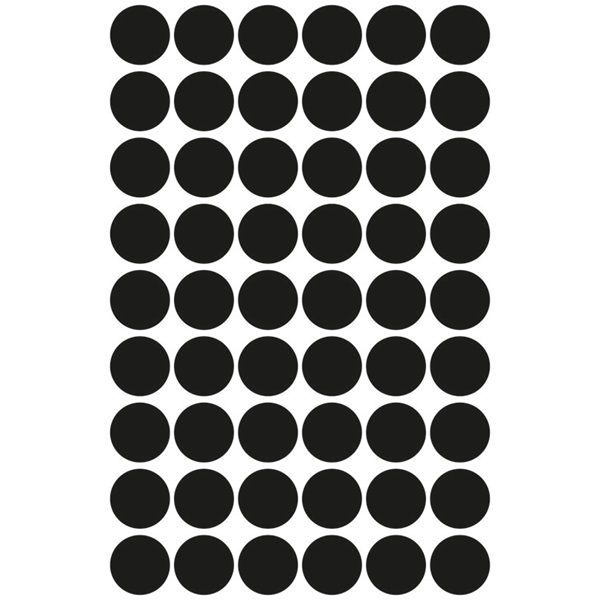 Avery 3140 12mm 270db-os fekete jelölőpont