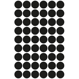 Avery 3140 12mm 270db-os fekete jelölőpont