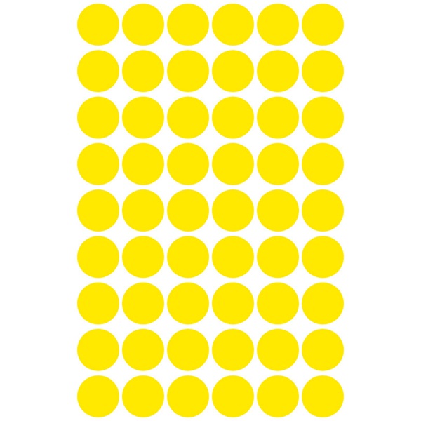 Avery 3144 12mm 270db-os sárga jelölőpont