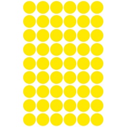 Avery 3144 12mm 270db-os sárga jelölőpont