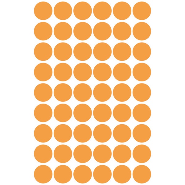 Avery 3148 12mm 270db-os világosnarancs jelölőpont