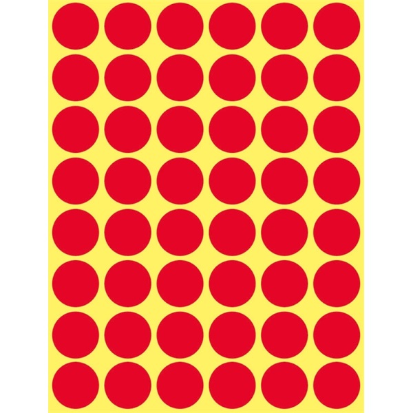 Avery 3374 18mm 1056db-os piros jelölőpont