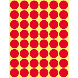 Avery 3374 18mm 1056db-os piros jelölőpont