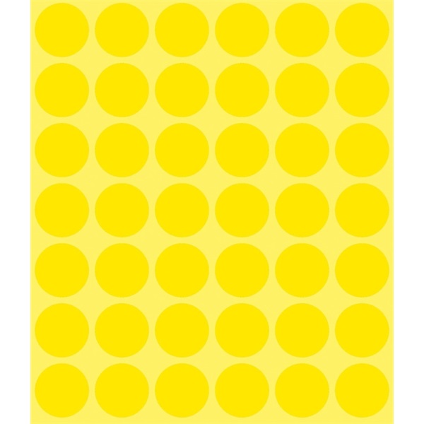 Avery 3377 18mm 1056db-os sárga jelölőpont