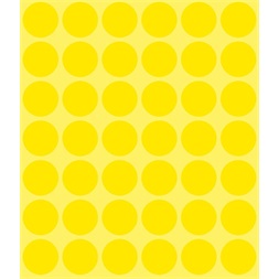 Avery 3377 18mm 1056db-os sárga jelölőpont