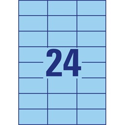 Avery 3449-10 70x37mm 240db-os kék univerzális etikett