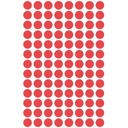 Avery 3589 8mm visszaszedhető 416db-os piros jelölőpont