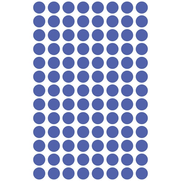 Avery 3591 8mm visszaszedhető 416db-os indigókék jelölőpont