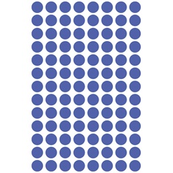 Avery 3591 8mm visszaszedhető 416db-os indigókék jelölőpont