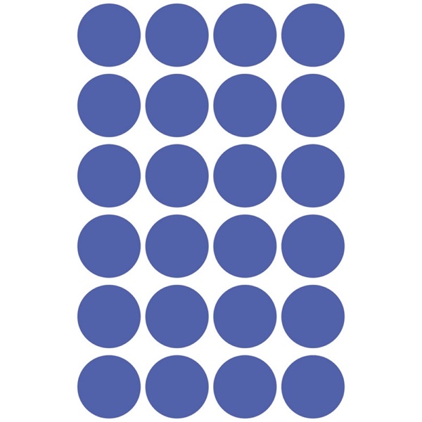 Avery 3596 18mm visszaszedhető 96db-os indigókék jelölőpont