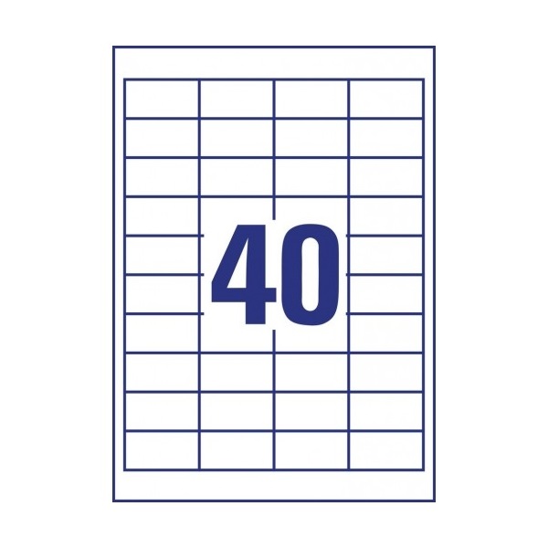 Avery 3657 QP 48,5×25,4mm univerzális 4000db-os etikett